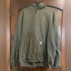 Carhartt Olive Green Pullover Hoodie